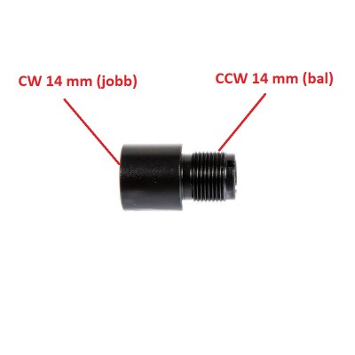 Menetátalakító CW 14mm / CCW 14 mm